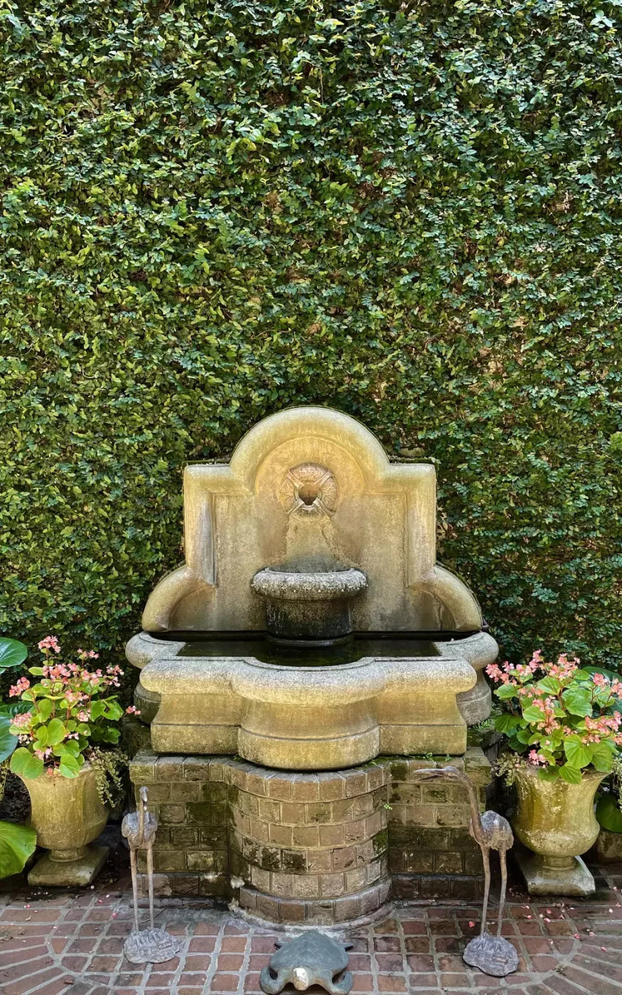 At The Fountain 9X14 Ultracloth ( 108 X 168 Inch ) Backdrop