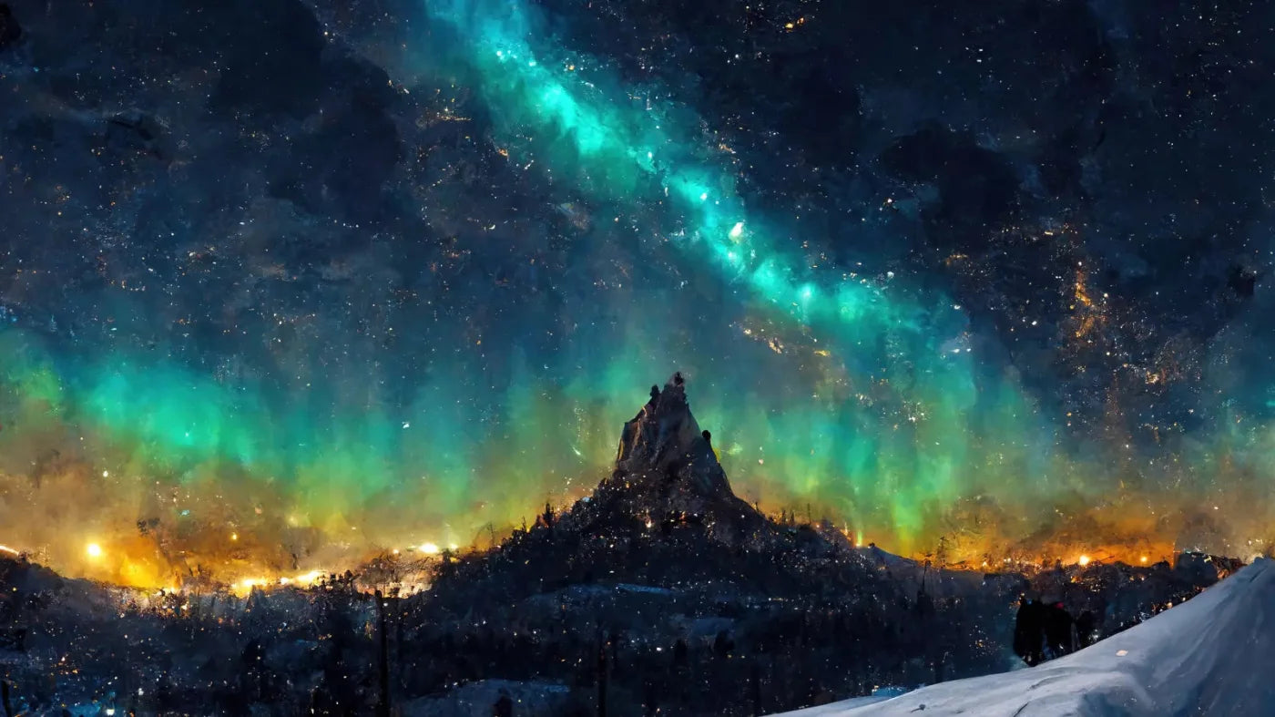 Aurora Night 14X8 Ultracloth ( 168 X 96 Inch ) Backdrop