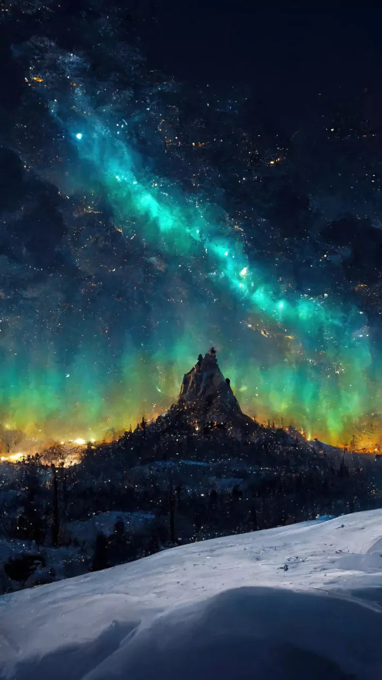 Aurora Night 8X14 Ultracloth ( 96 X 168 Inch ) Backdrop