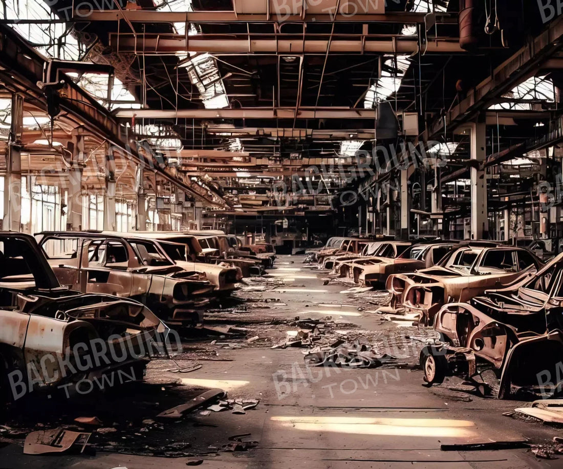 Auto Factory 5X42 Fleece ( 60 X 50 Inch ) Backdrop