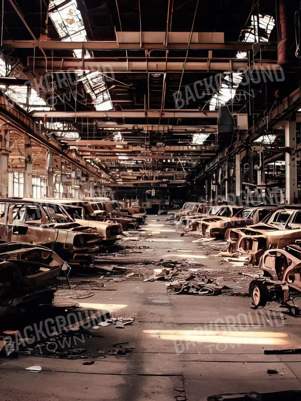 Auto Factory 8X10 Fleece ( 96 X 120 Inch ) Backdrop