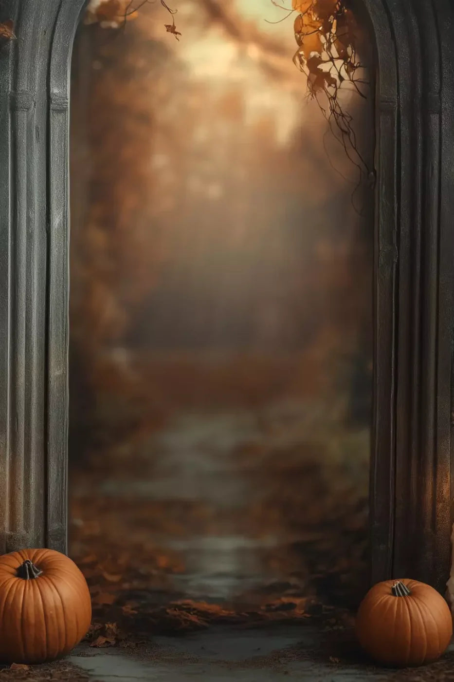 Autumn Archway 1 8’X12’ Ultracloth (96 X 144 Inch) Backdrop