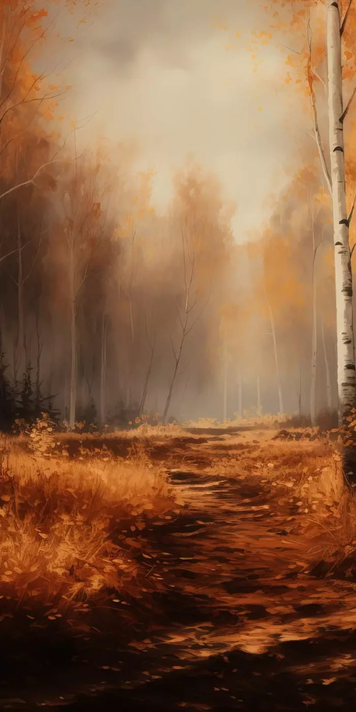 Autumn Birches 10’X20’ Ultracloth (120 X 240 Inch) Backdrop