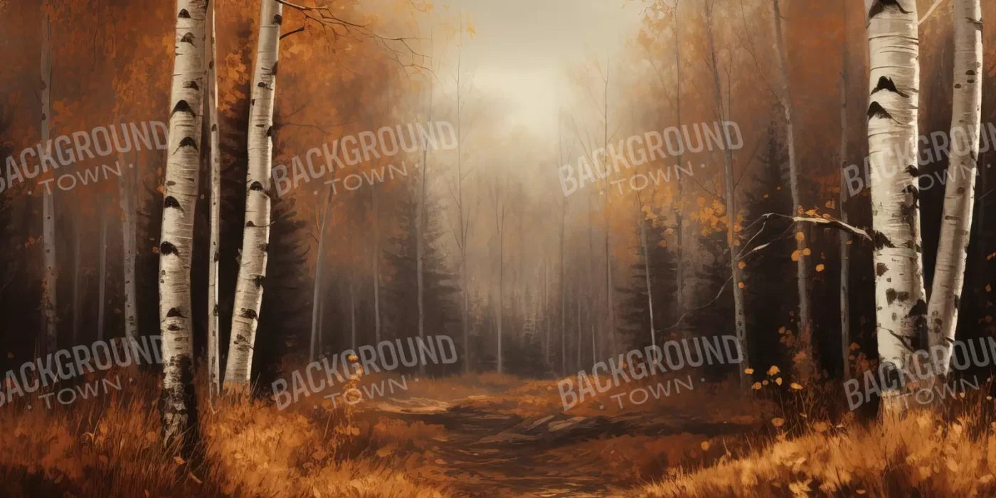 Autumn Birches Iii 20’X10’ Ultracloth (240 X 120 Inch) Backdrop