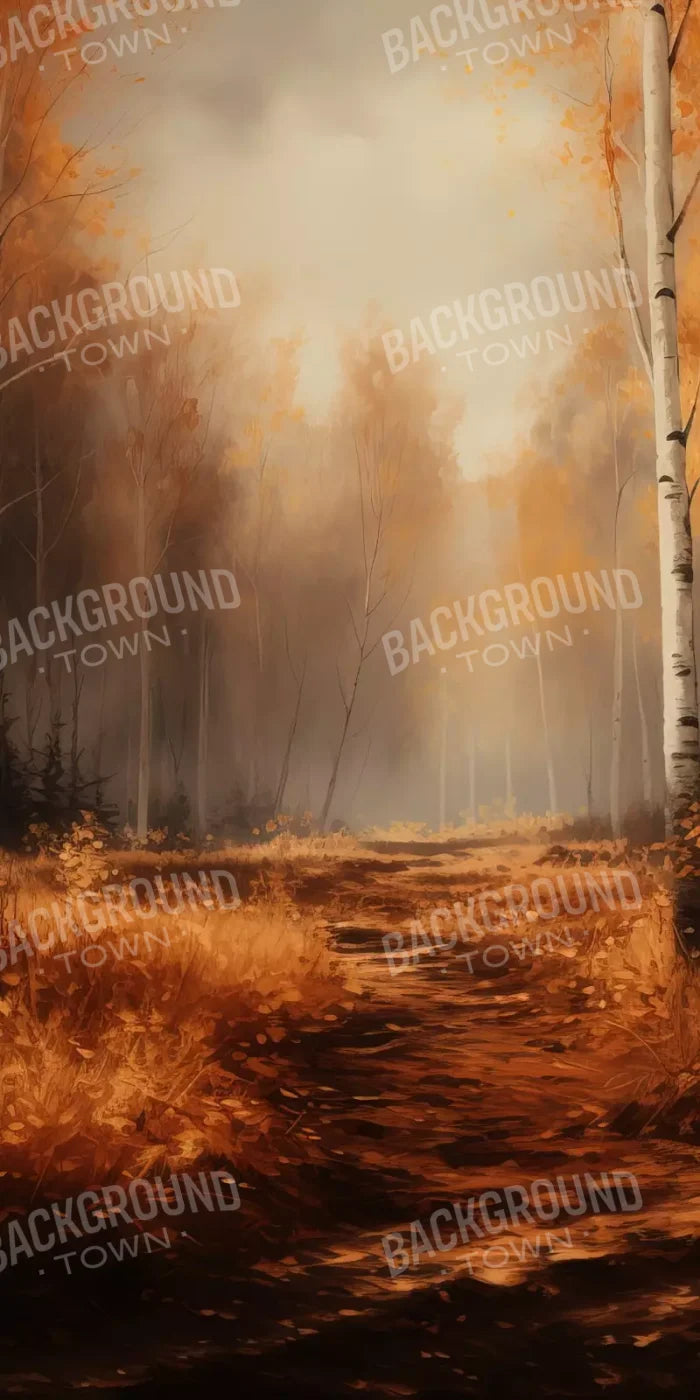 Autumn Birches 8’X16’ Ultracloth (96 X 192 Inch) Backdrop