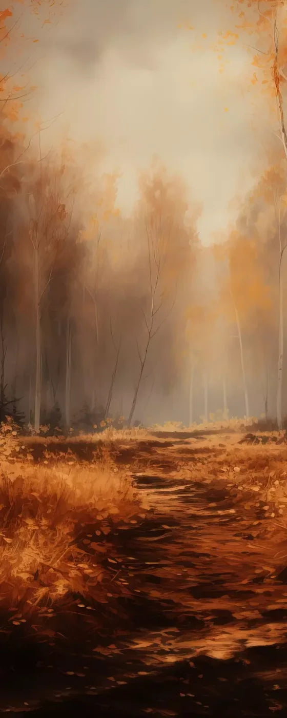 Autumn Birches 8’X20’ Ultracloth (96 X 240 Inch) Backdrop
