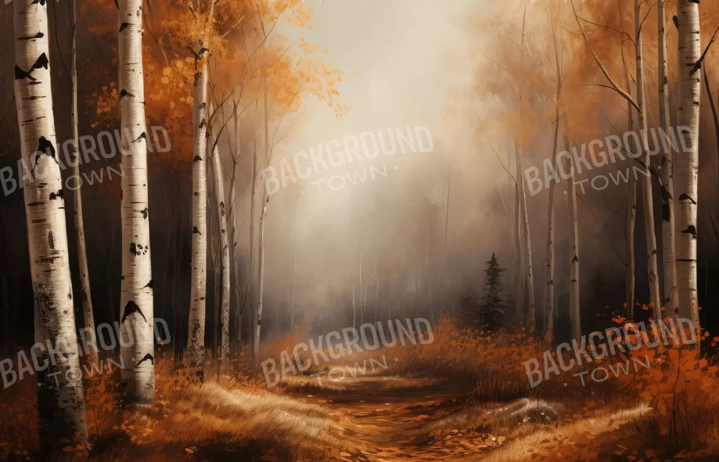Autumn Birches Ii 14’X9’ Ultracloth (168 X 108 Inch) Backdrop