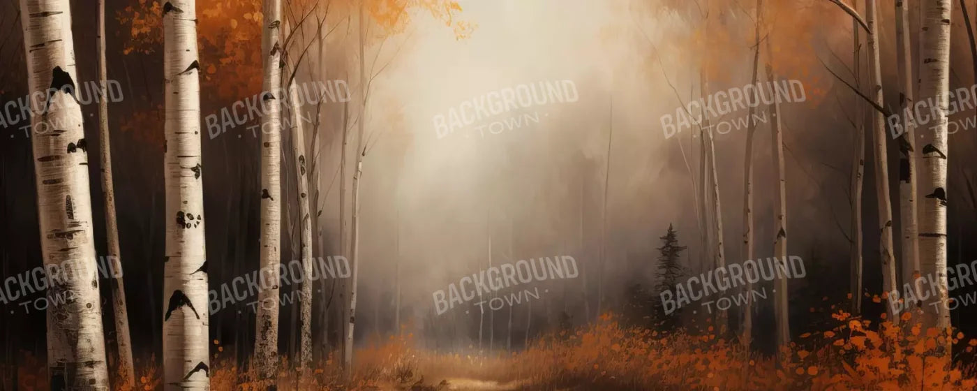 Autumn Birches Ii 20’X8’ Ultracloth (240 X 96 Inch) Backdrop