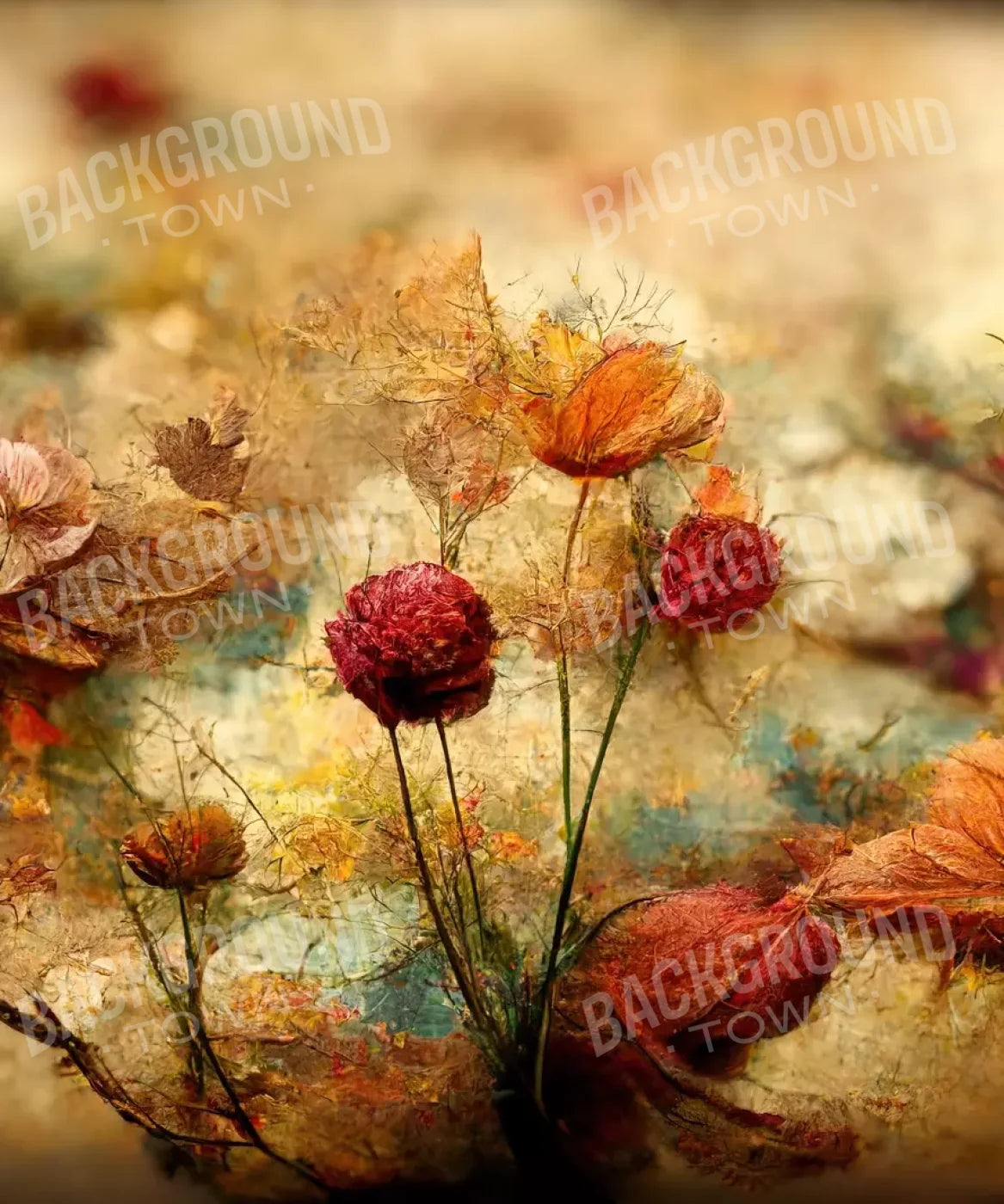 Autumn Bloom 10’X12’ Ultracloth (120 X 144 Inch) Backdrop