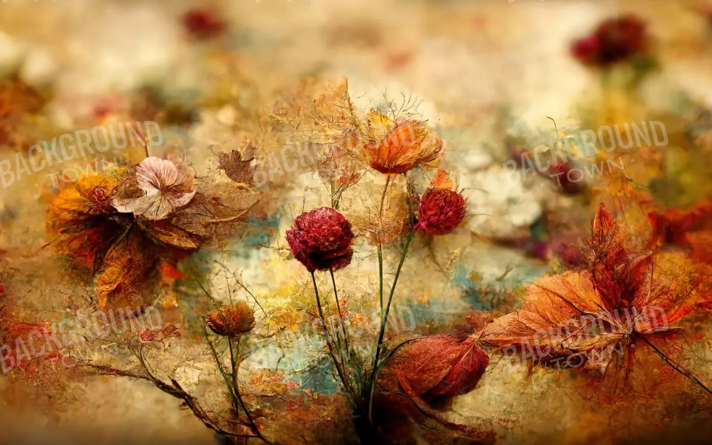 Autumn Bloom 16’X10’ Ultracloth (192 X 120 Inch) Backdrop