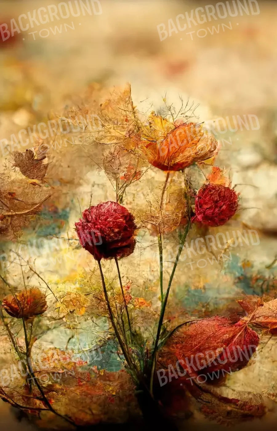 Autumn Bloom 9’X14’ Ultracloth (108 X 168 Inch) Backdrop