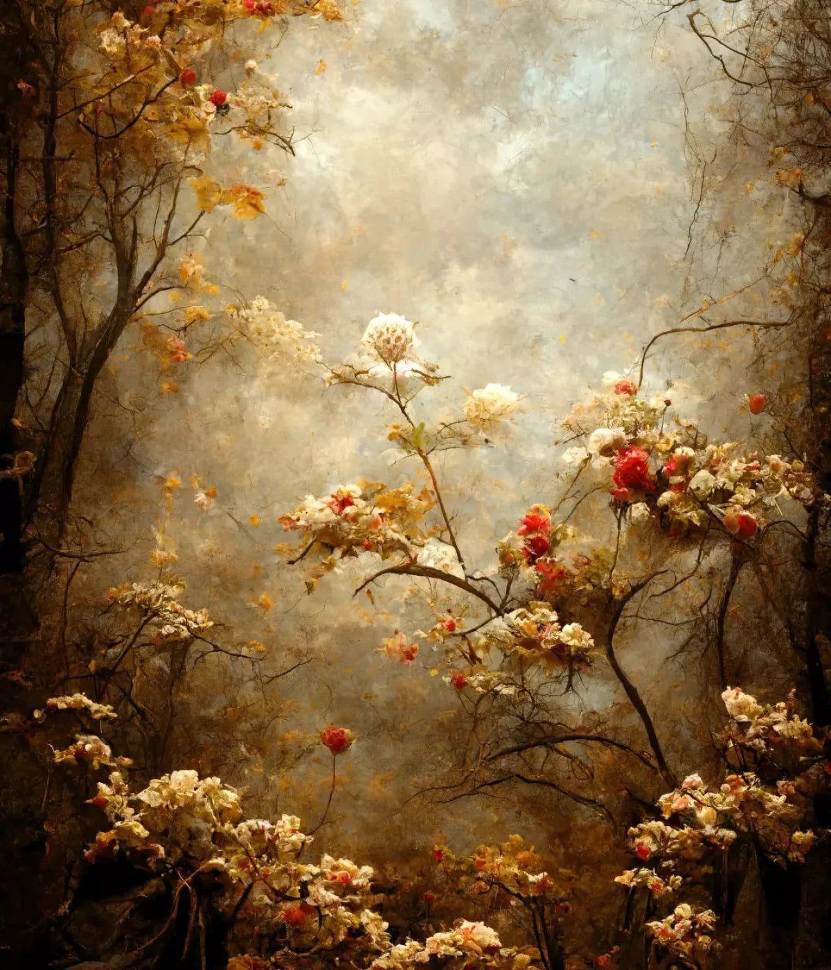 Autumn Blossom 10X12 Ultracloth ( 120 X 144 Inch ) Backdrop