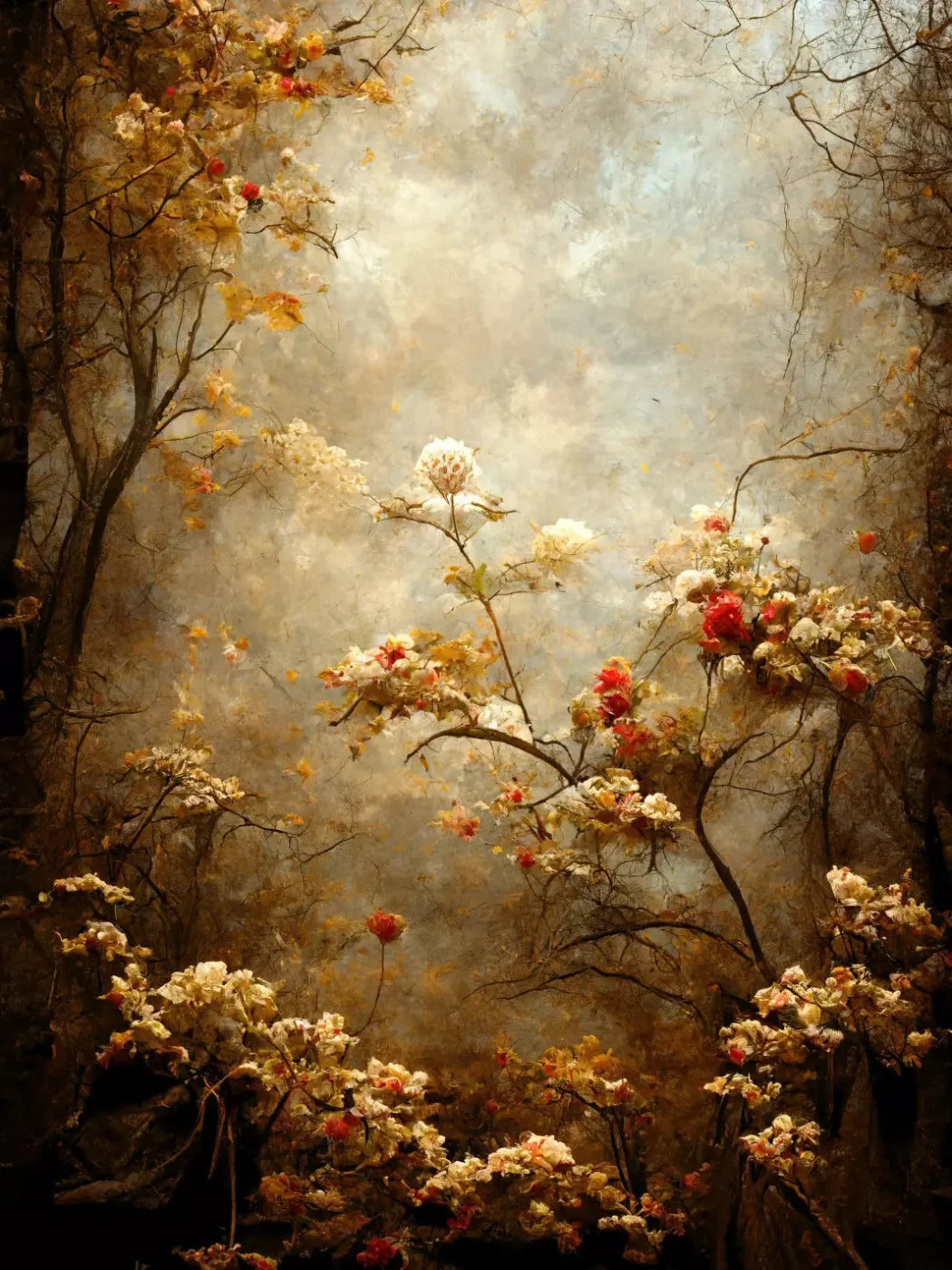 Autumn Blossom 5X7 Ultracloth ( 60 X 84 Inch ) Backdrop