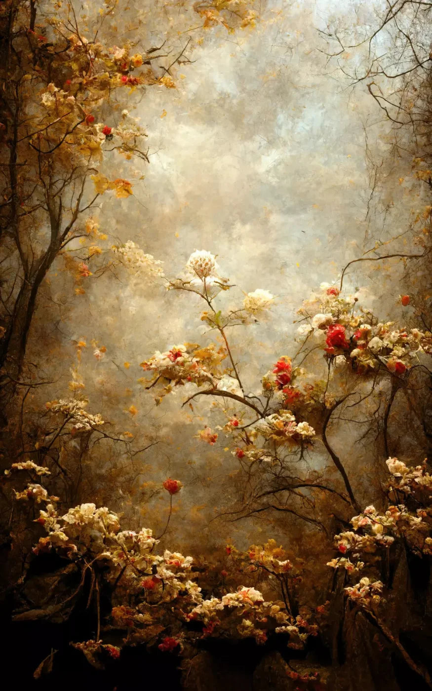 Autumn Blossom 9X14 Ultracloth ( 108 X 168 Inch ) Backdrop