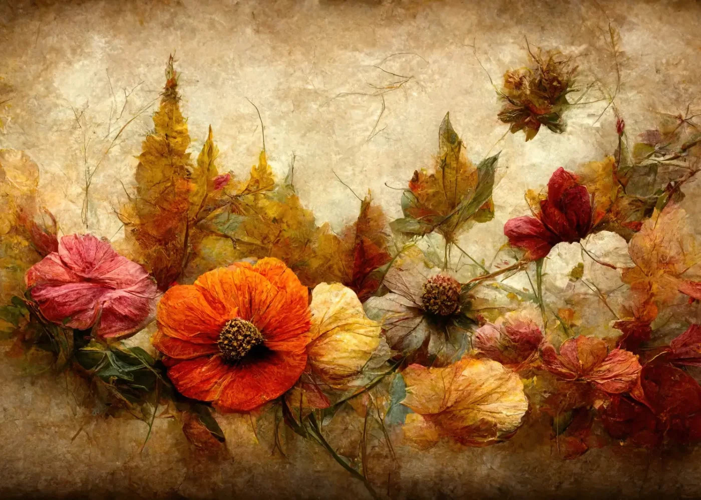 Autumn Bouquet 7’X5’ Ultracloth (84 X 60 Inch) Backdrop