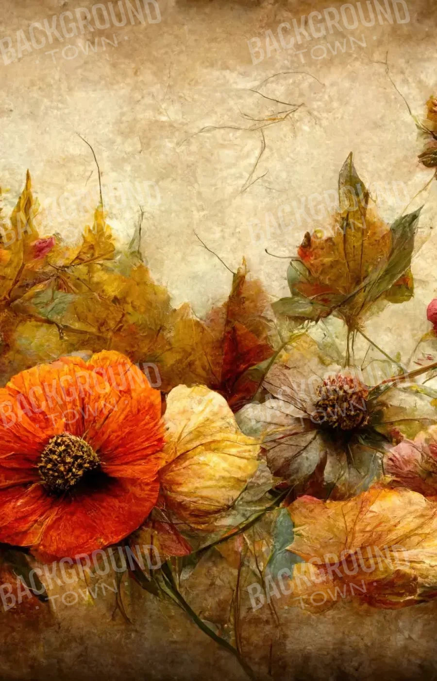 Autumn Bouquet 9’X14’ Ultracloth (108 X 168 Inch) Backdrop