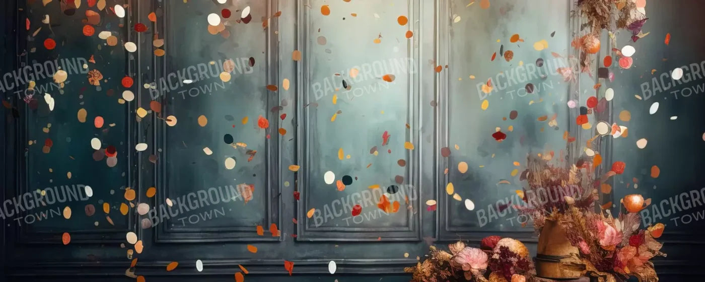 Autumn Confetti Wall 20’X8’ Ultracloth (240 X 96 Inch) Backdrop