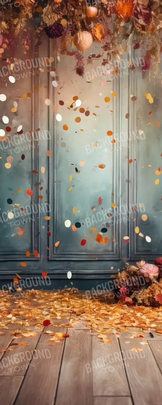 Autumn Confetti Wall 8’X20’ Ultracloth (96 X 240 Inch) Backdrop