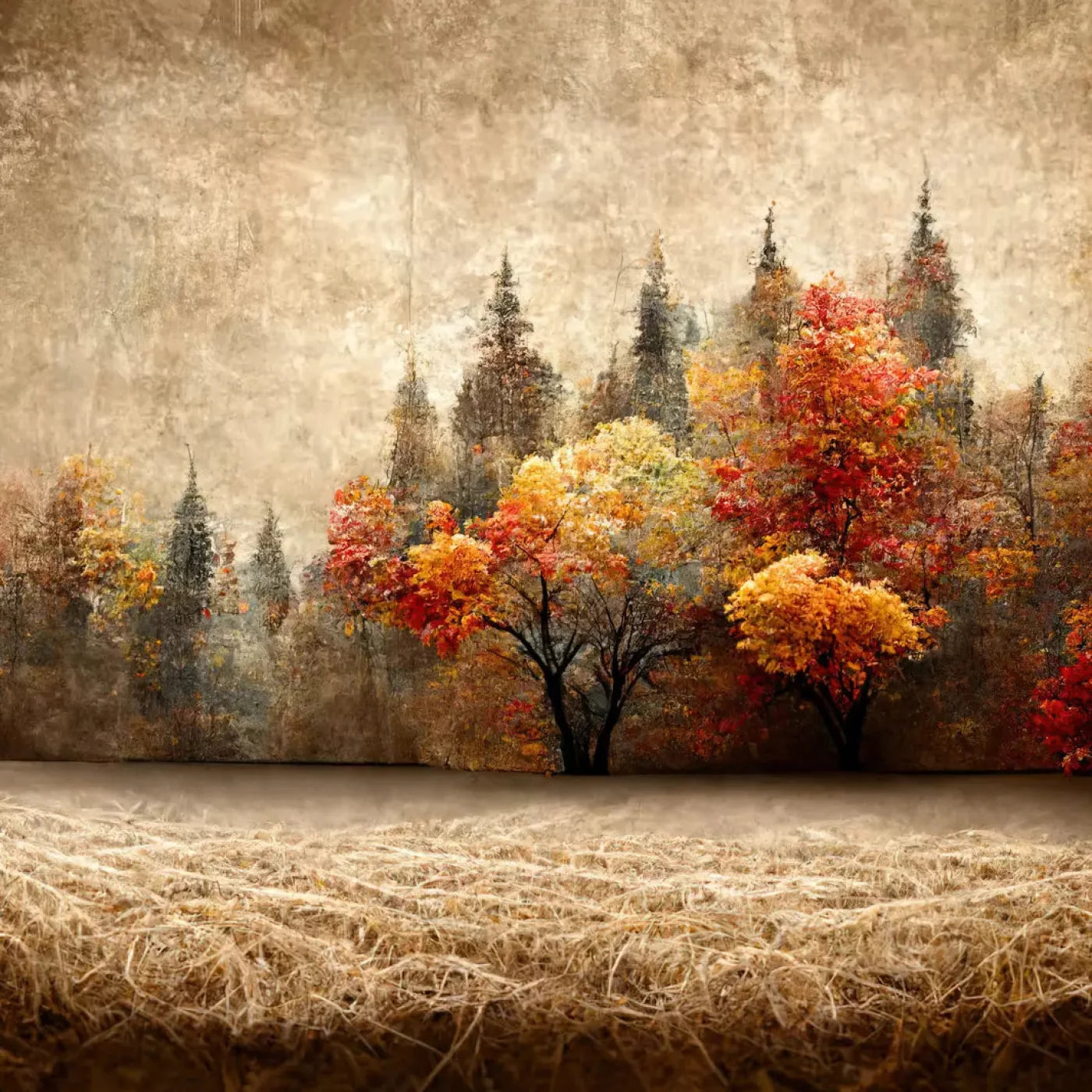 Autumn Days 8X8 Fleece ( 96 X Inch ) Backdrop