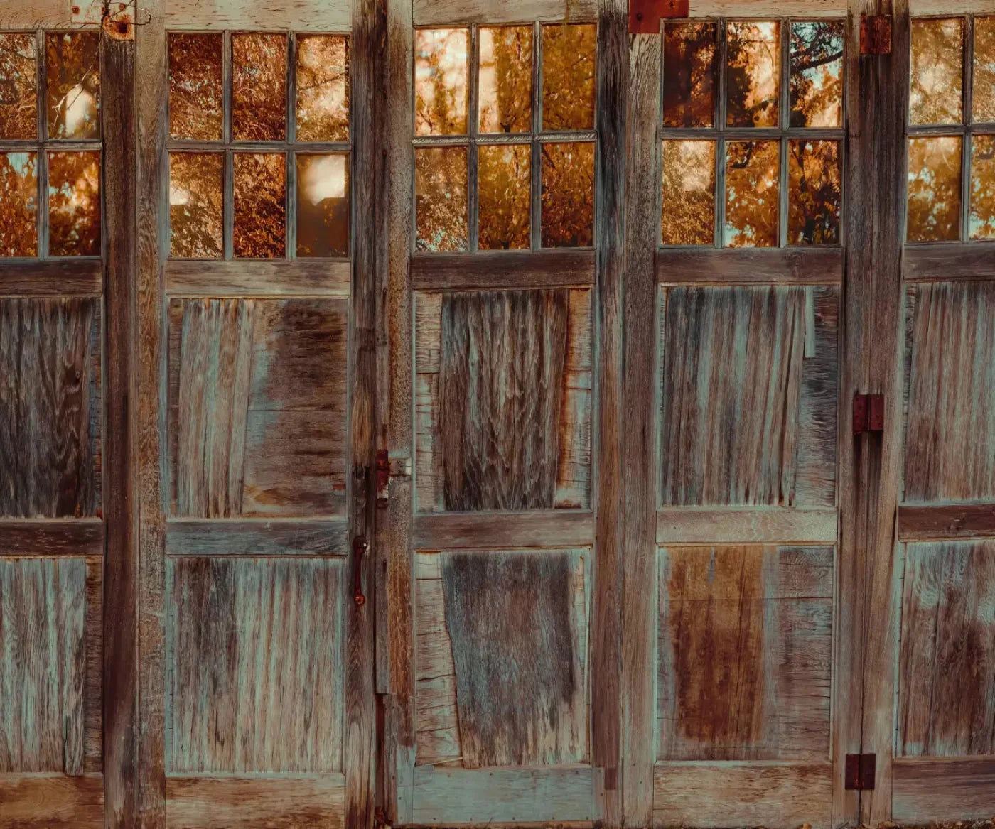 Autumn Doors 5X42 Fleece ( 60 X 50 Inch ) Backdrop