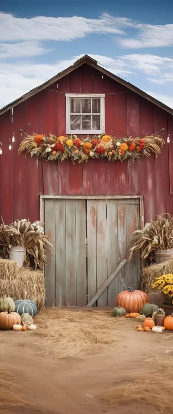Autumn Hay Barn 5’X12’ Ultracloth For Westcott X-Drop (60 X 144 Inch) Backdrop