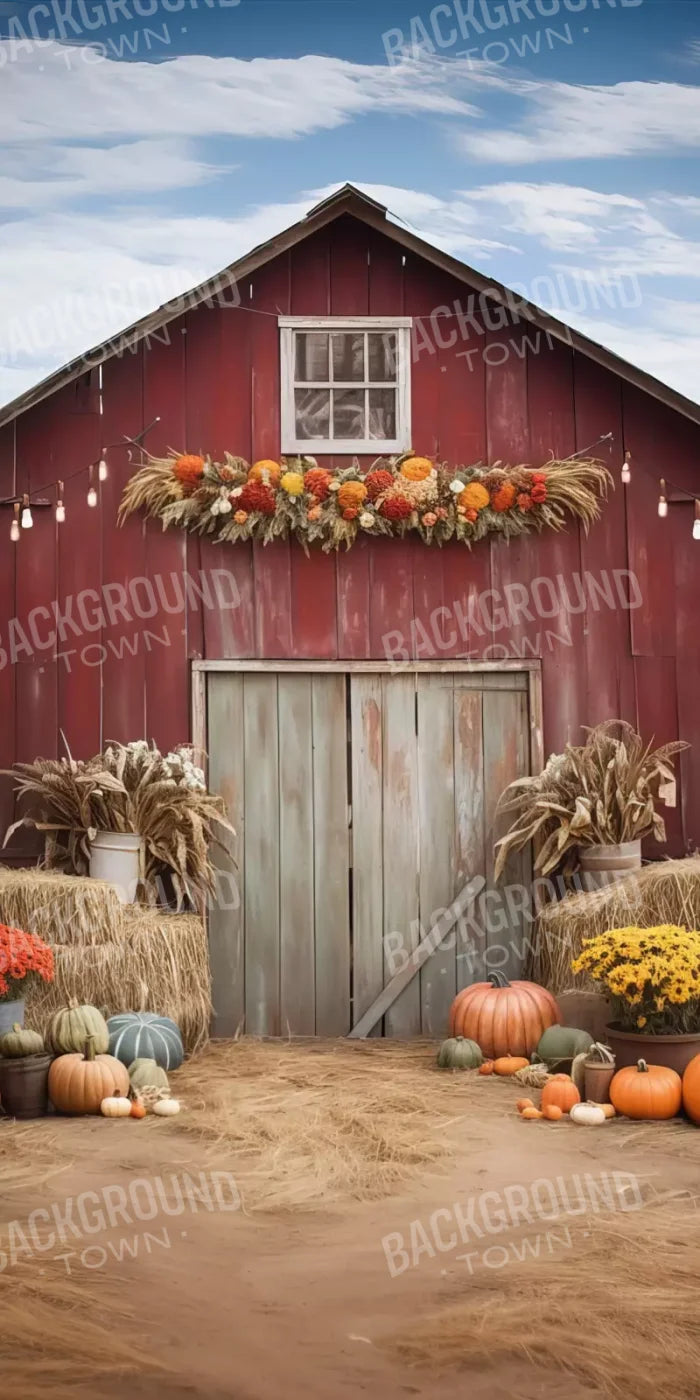 Autumn Hay Barn 8’X16’ Ultracloth (96 X 192 Inch) Backdrop