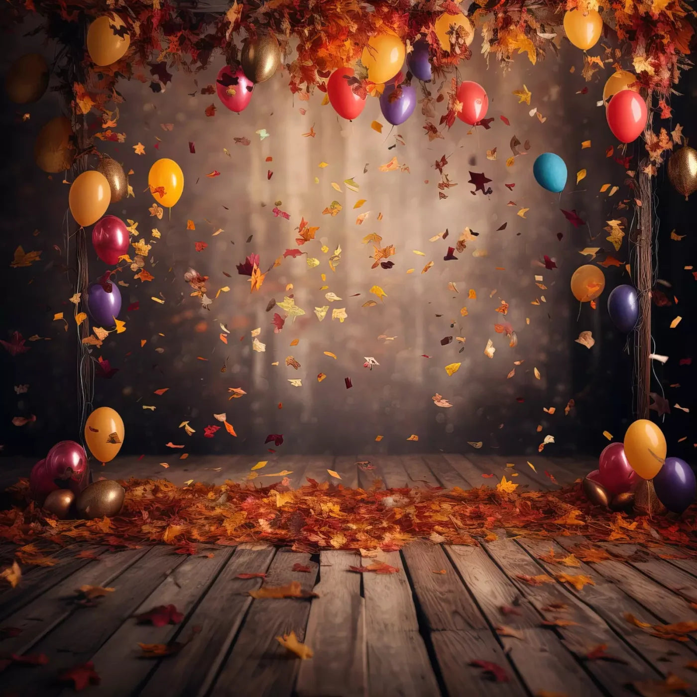 Autumn Party 10’X10’ Ultracloth (120 X Inch) Backdrop