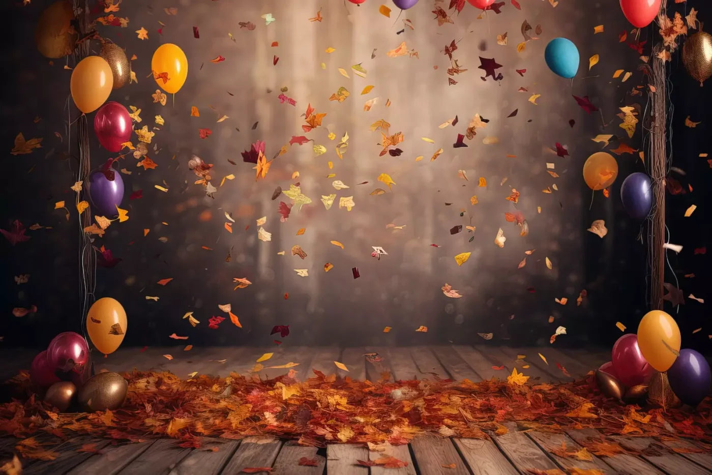Autumn Party 12’X8’ Ultracloth (144 X 96 Inch) Backdrop