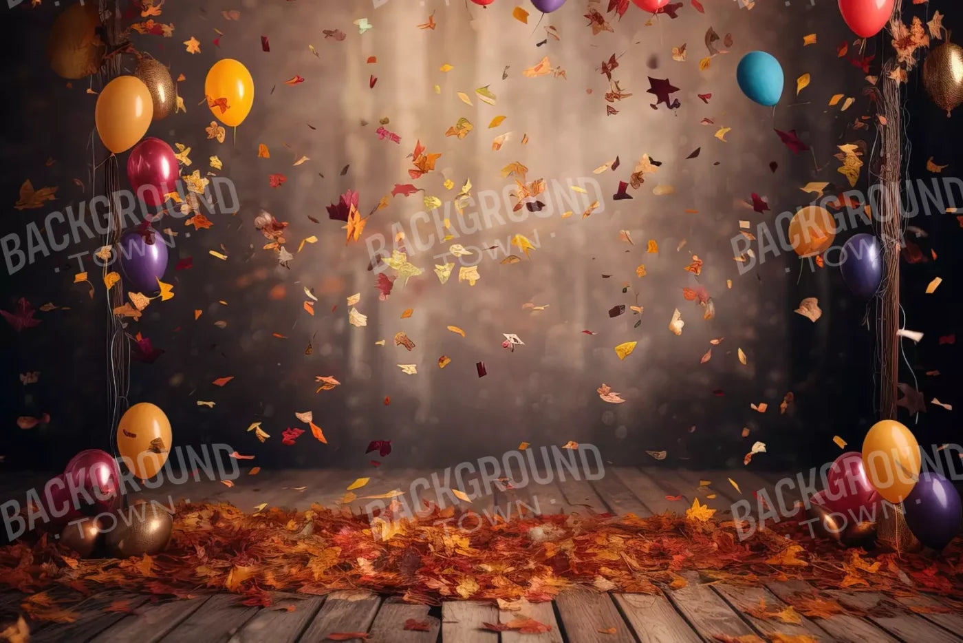 Autumn Party 12’X8’ Ultracloth (144 X 96 Inch) Backdrop
