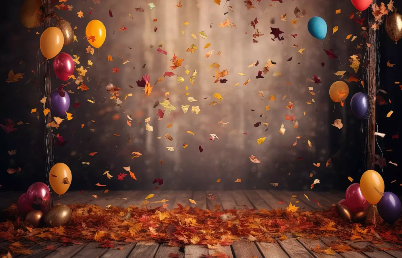 Autumn Party 14’X9’ Ultracloth (168 X 108 Inch) Backdrop