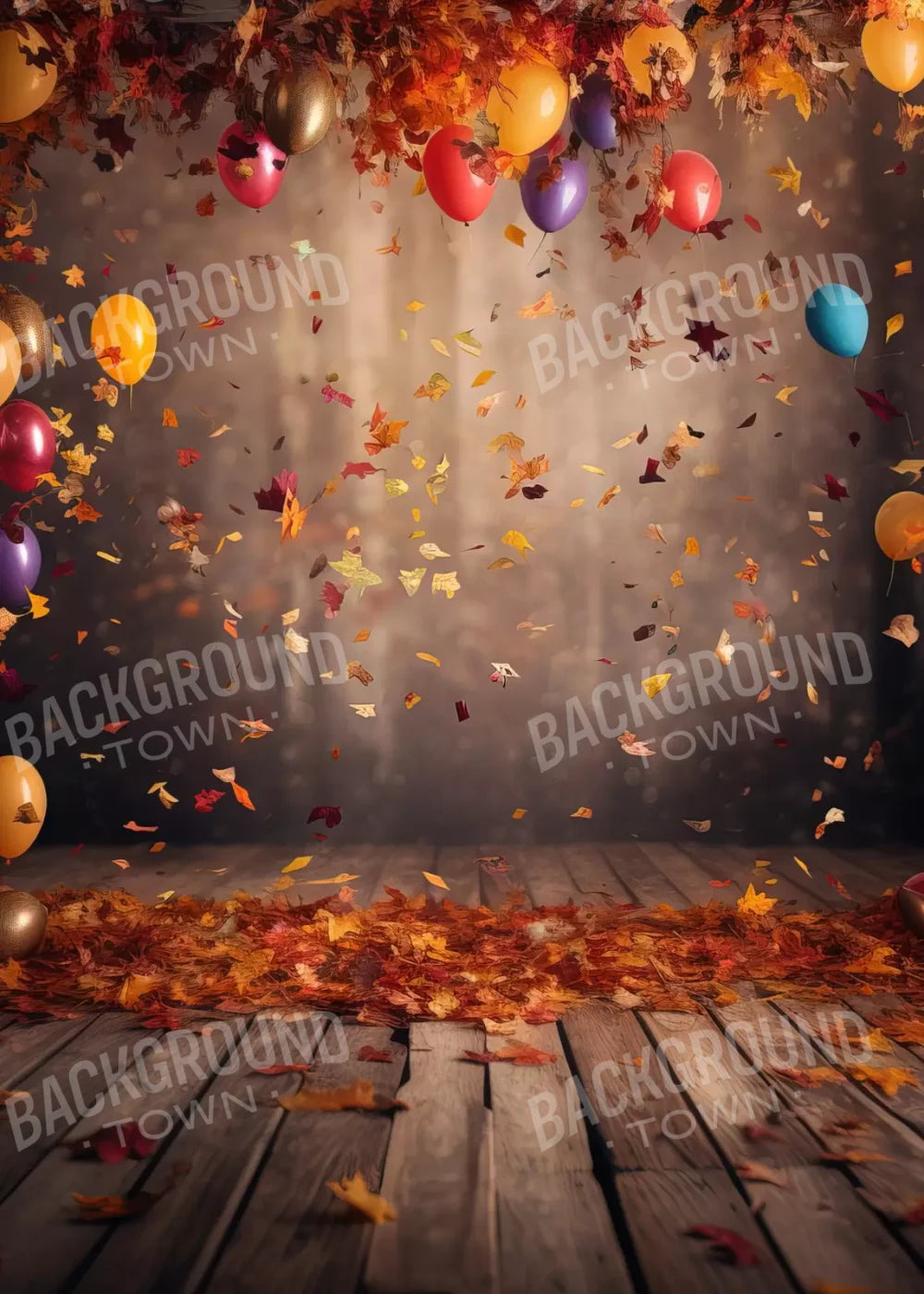 Autumn Party 5’X7’ Ultracloth (60 X 84 Inch) Backdrop