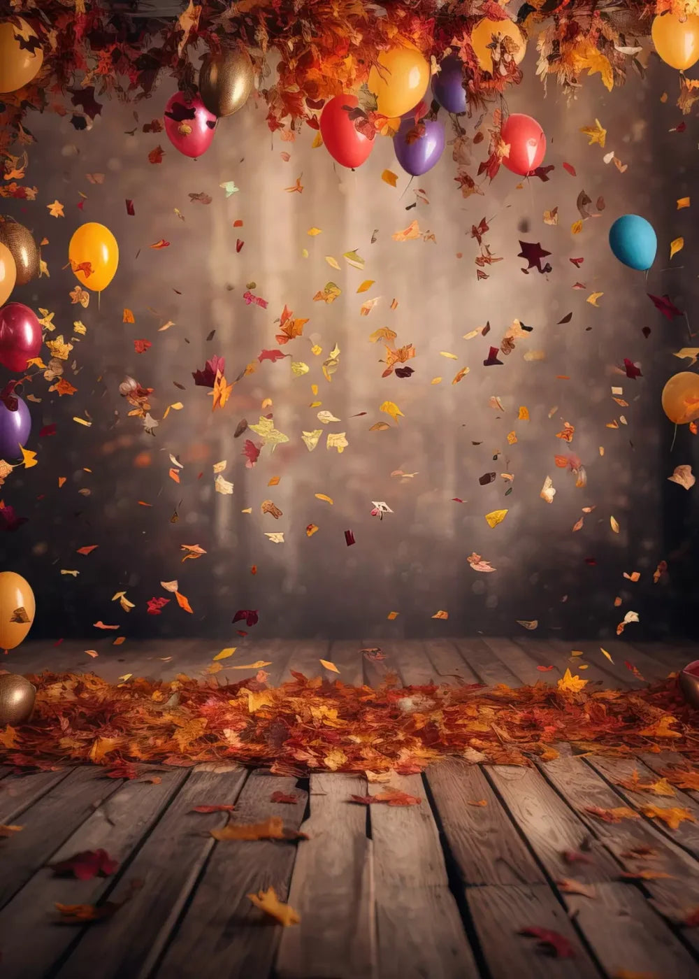 Autumn Party 5’X7’ Ultracloth (60 X 84 Inch) Backdrop
