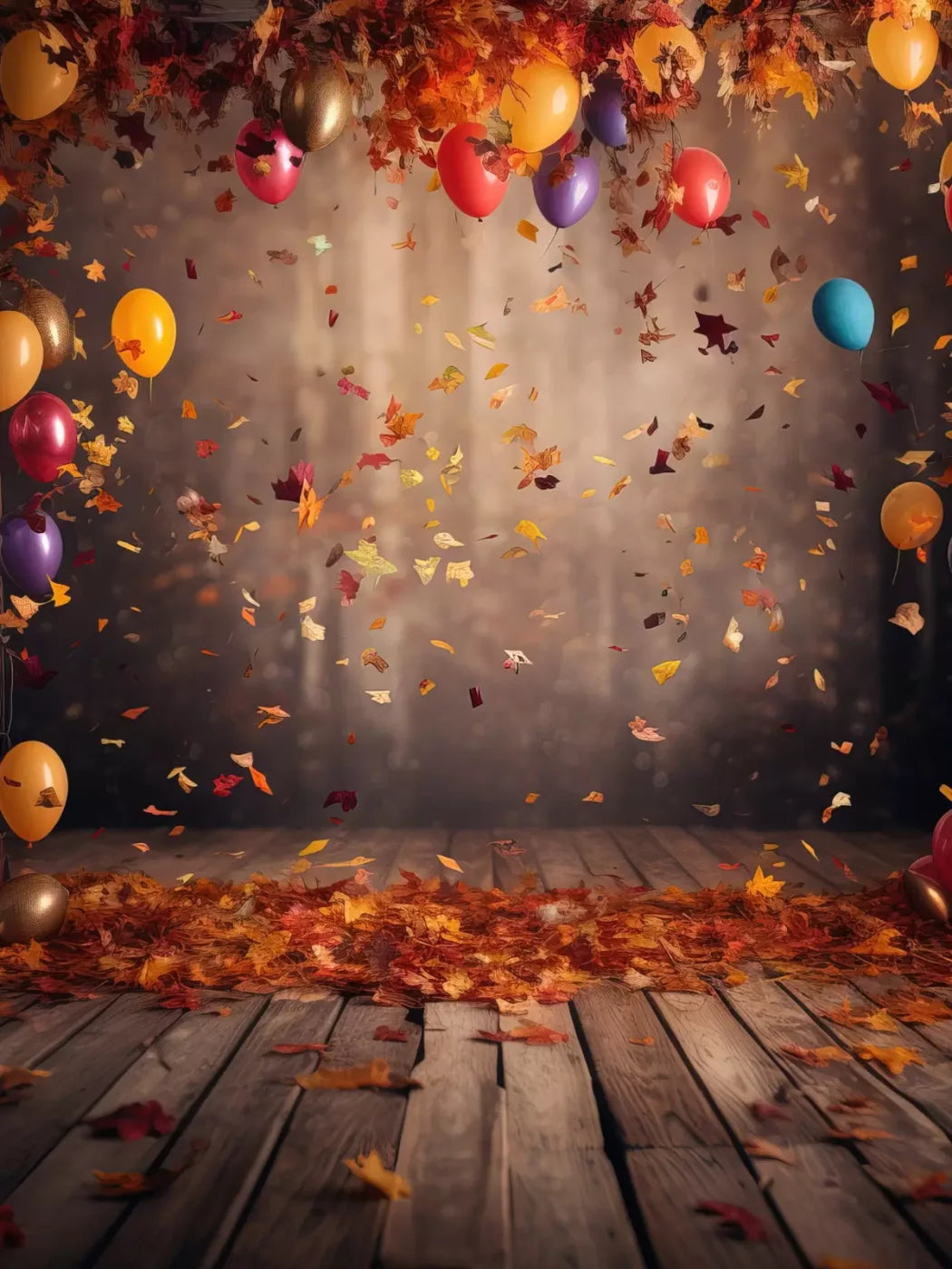 Autumn Party 6’X8’ Fleece (72 X 96 Inch) Backdrop