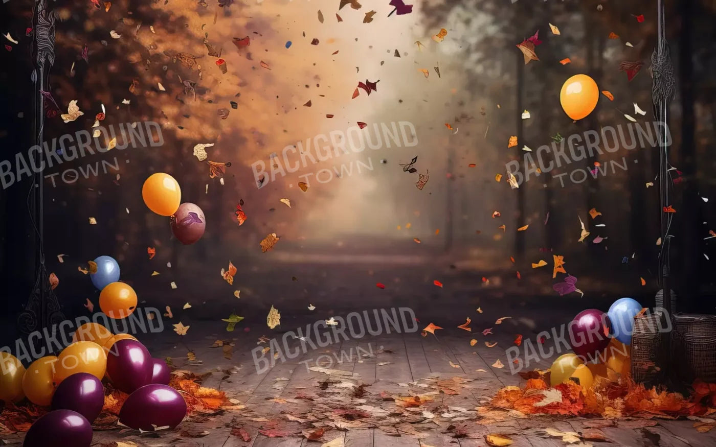 Autumn Party Ii 16’X10’ Ultracloth (192 X 120 Inch) Backdrop