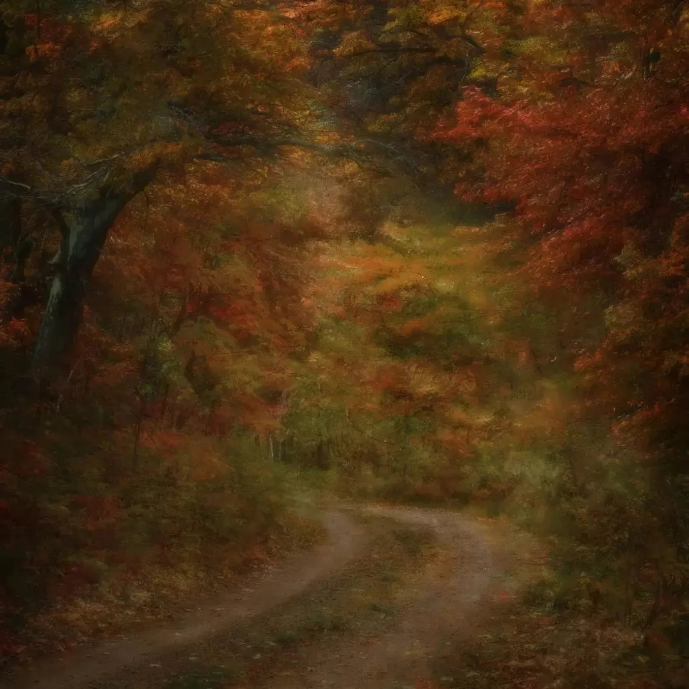 Autumn Road 10X10 Ultracloth ( 120 X Inch ) Backdrop