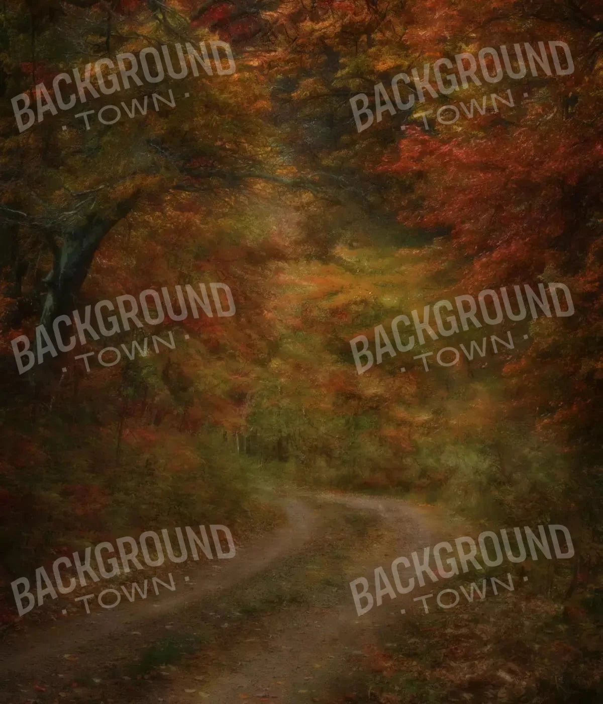 Autumn Road 10X12 Ultracloth ( 120 X 144 Inch ) Backdrop