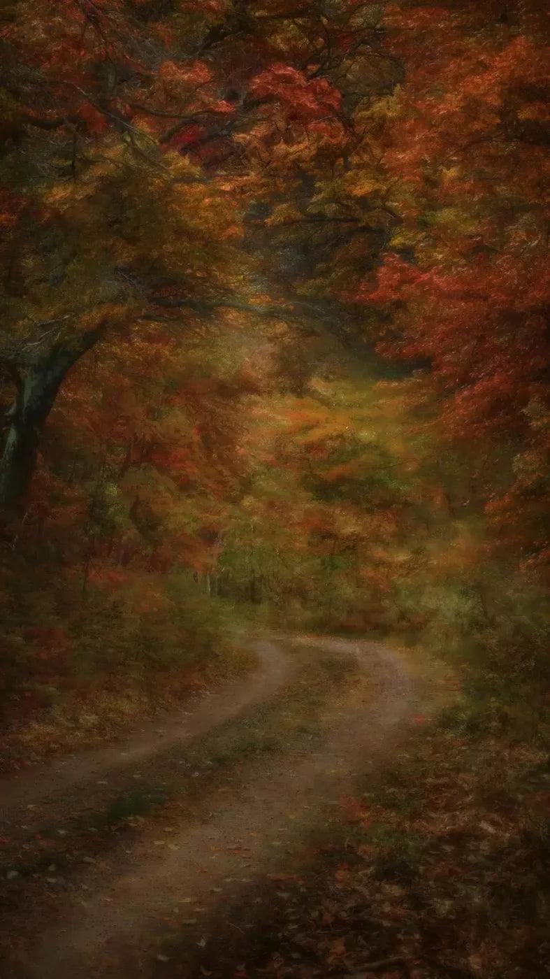 Autumn Road 8X14 Ultracloth ( 96 X 168 Inch ) Backdrop