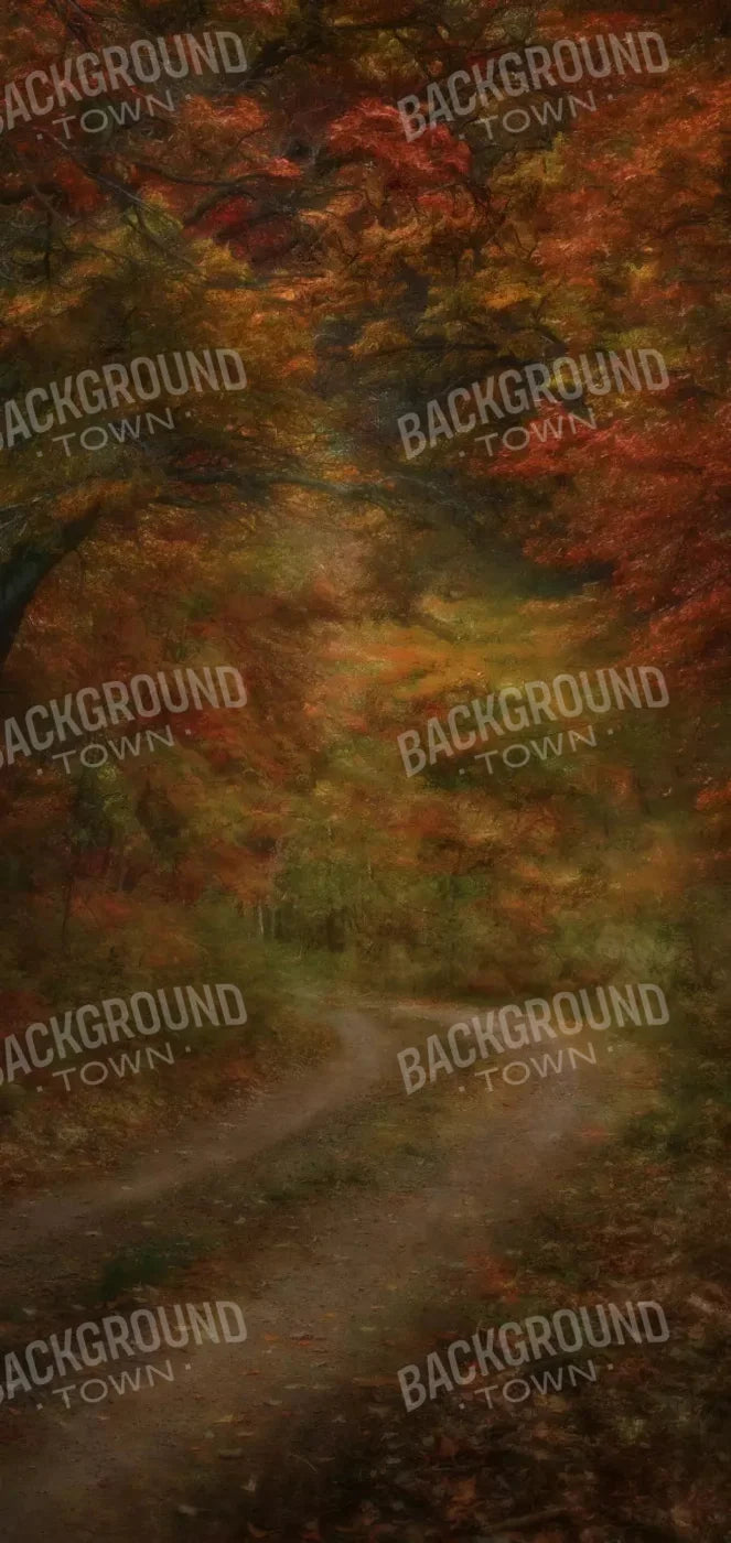 Autumn Road 8X16 Ultracloth ( 96 X 192 Inch ) Backdrop