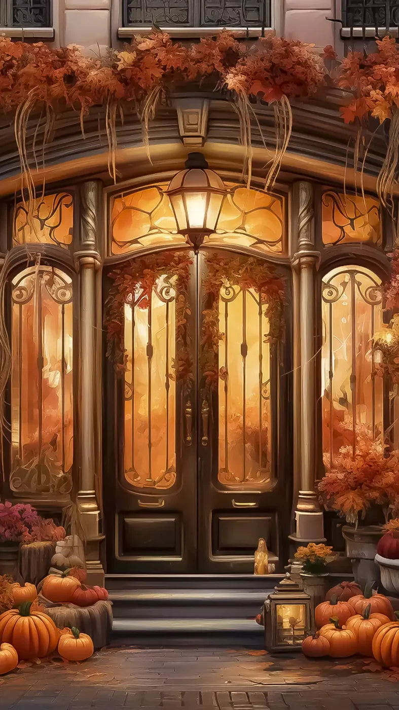 Autumn Storefront 2.1 8X14 Ultracloth ( 96 X 168 Inch ) Backdrop