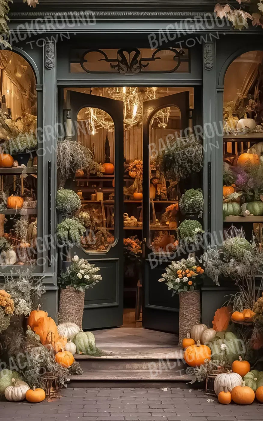Autumn Store Front 3.1 9X14 Ultracloth ( 108 X 168 Inch ) Backdrop