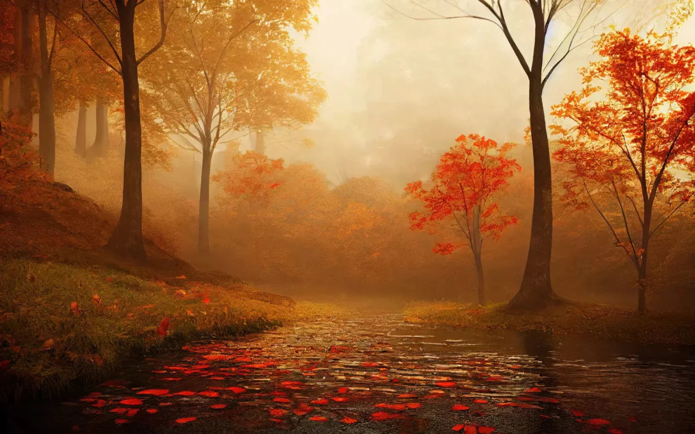 Autumn Sunrise 14X9 Ultracloth ( 168 X 108 Inch ) Backdrop