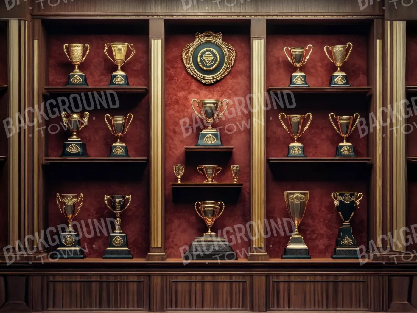 Award Cabinet 6’8x5’ Fleece (80 x 60 inch) Backdrop