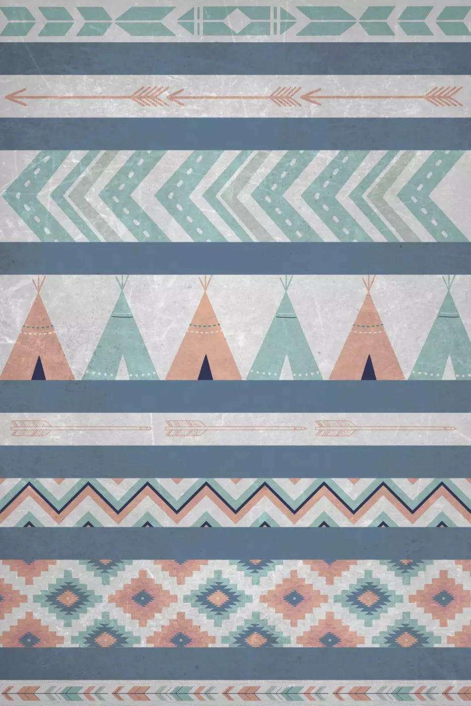 Aztec Dingy 5X76 For Lvl Up Backdrop System ( 60 X 90 Inch )