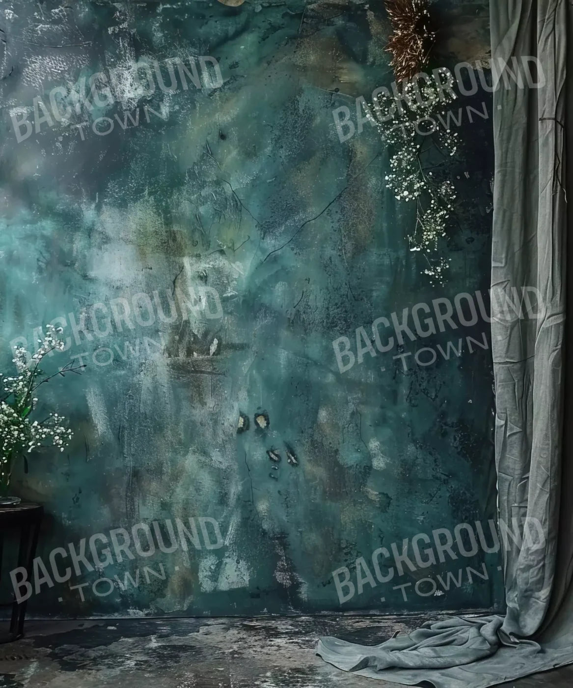 Azure Blue Wall 10’X12’ Ultracloth (120 X 144 Inch) Backdrop