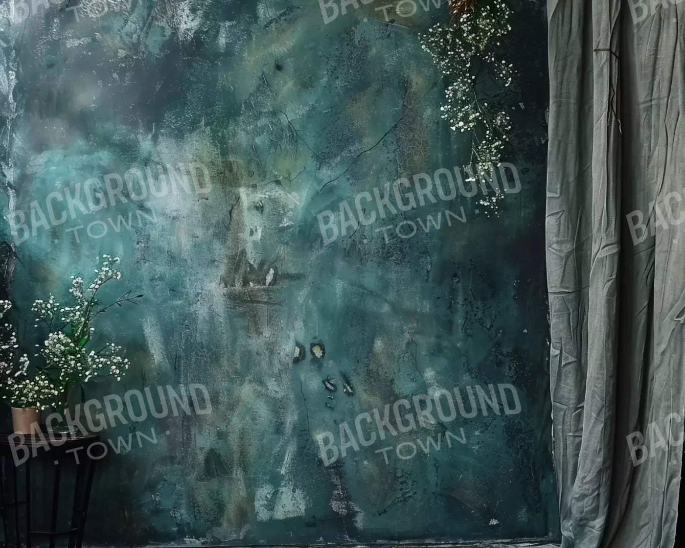 Azure Blue Wall 10’X8’ Fleece (120 X 96 Inch) Backdrop