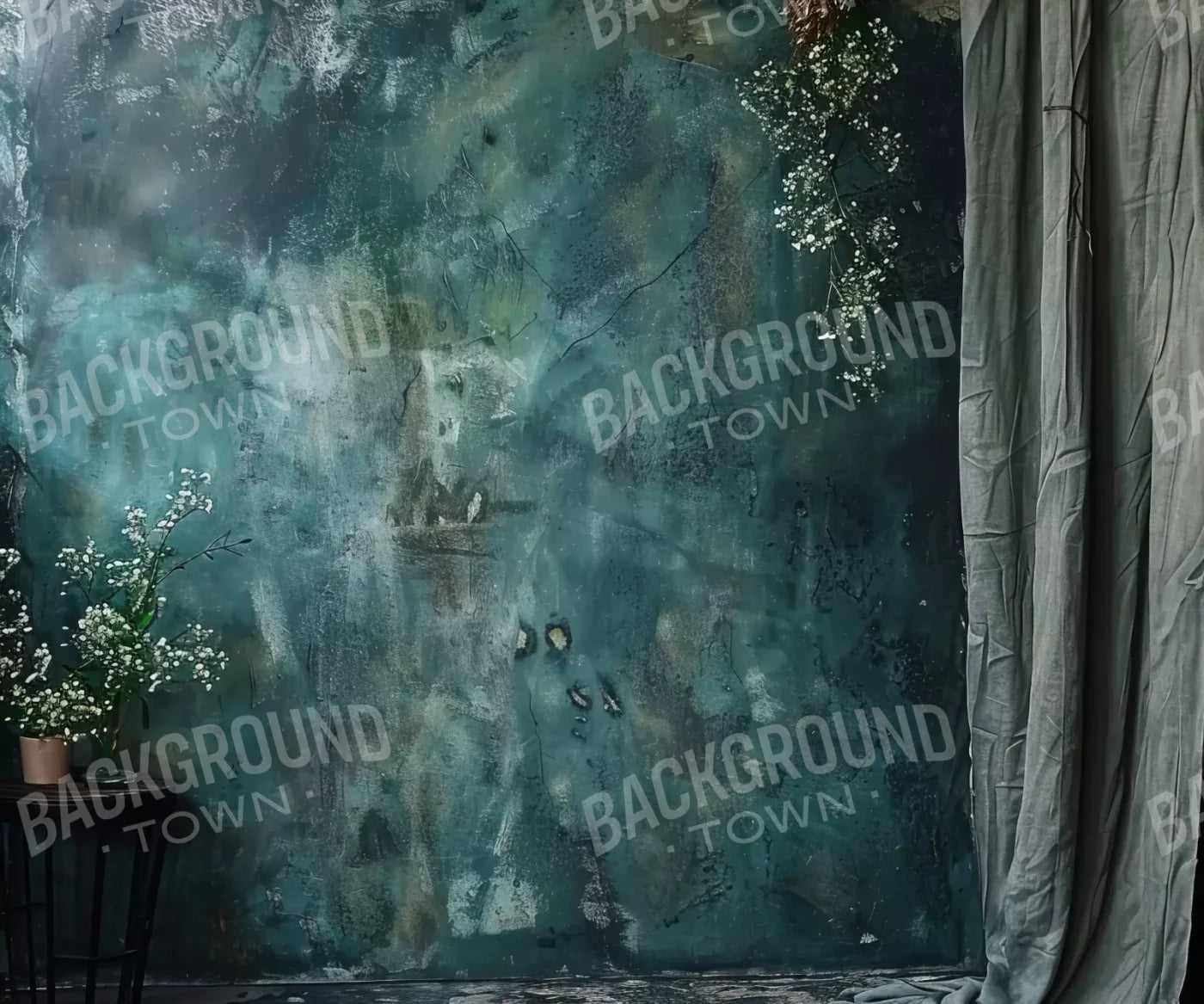 Azure Blue Wall 12’X10’ Ultracloth (144 X 120 Inch) Backdrop