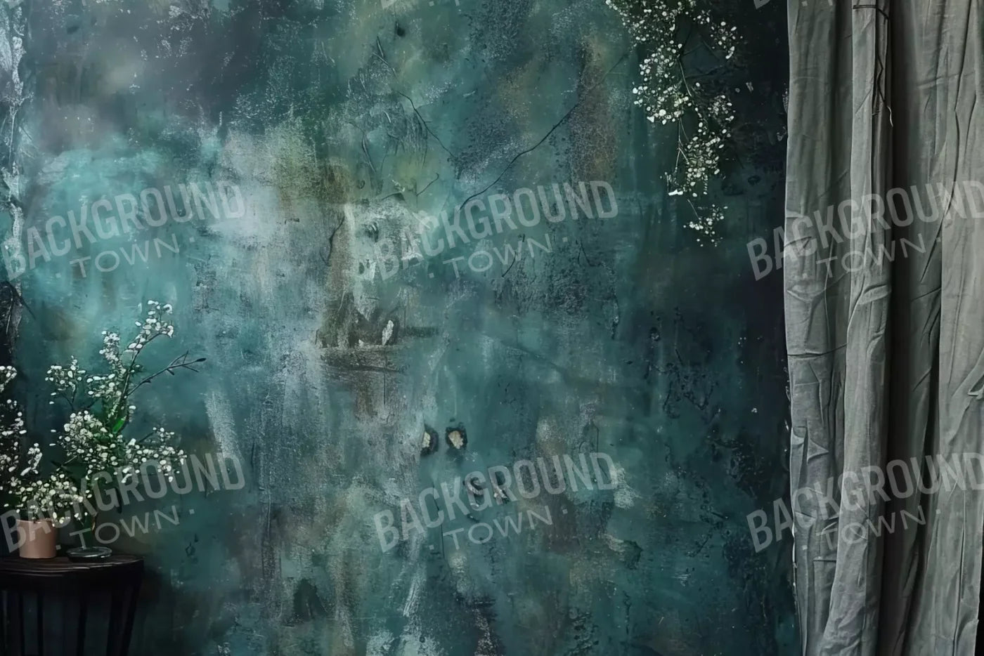 Azure Blue Wall 12’X8’ Ultracloth (144 X 96 Inch) Backdrop