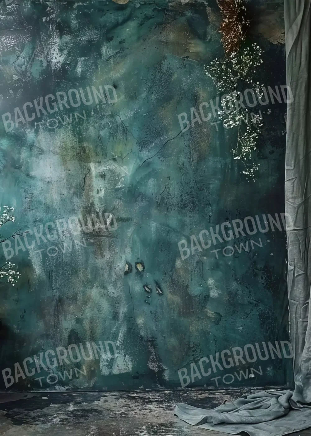 Azure Blue Wall 5’X7’ Ultracloth (60 X 84 Inch) Backdrop