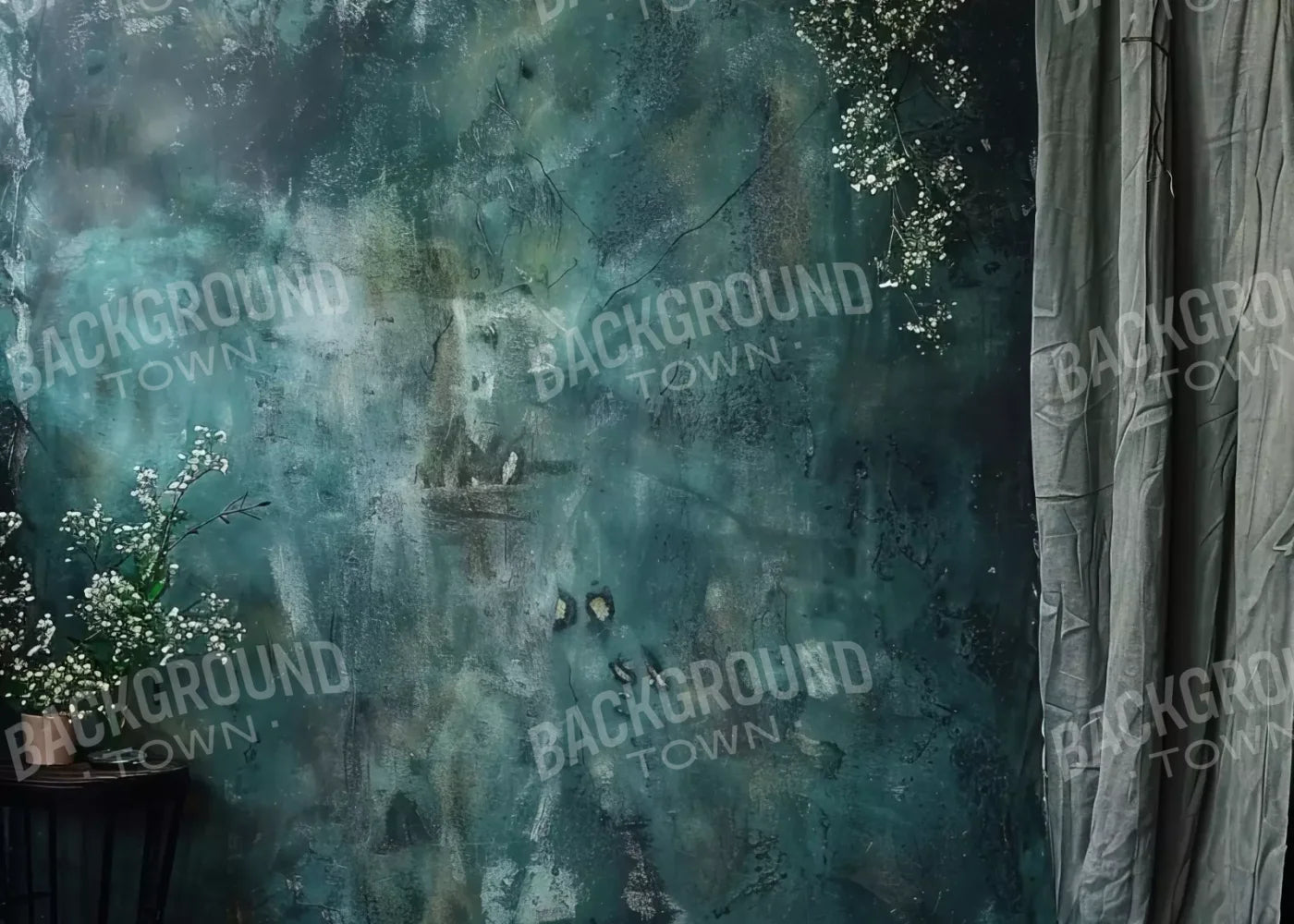 Azure Blue Wall 7’X5’ Ultracloth (84 X 60 Inch) Backdrop