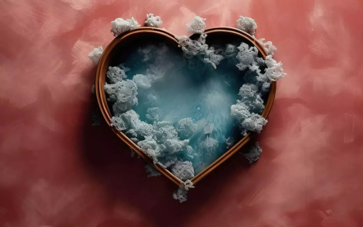 Baby Blue Heart Basket V 8’X5’ Ultracloth (96 X 60 Inch) Backdrop
